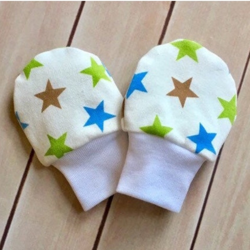 Stars baby organic  handmade No scratch mit…